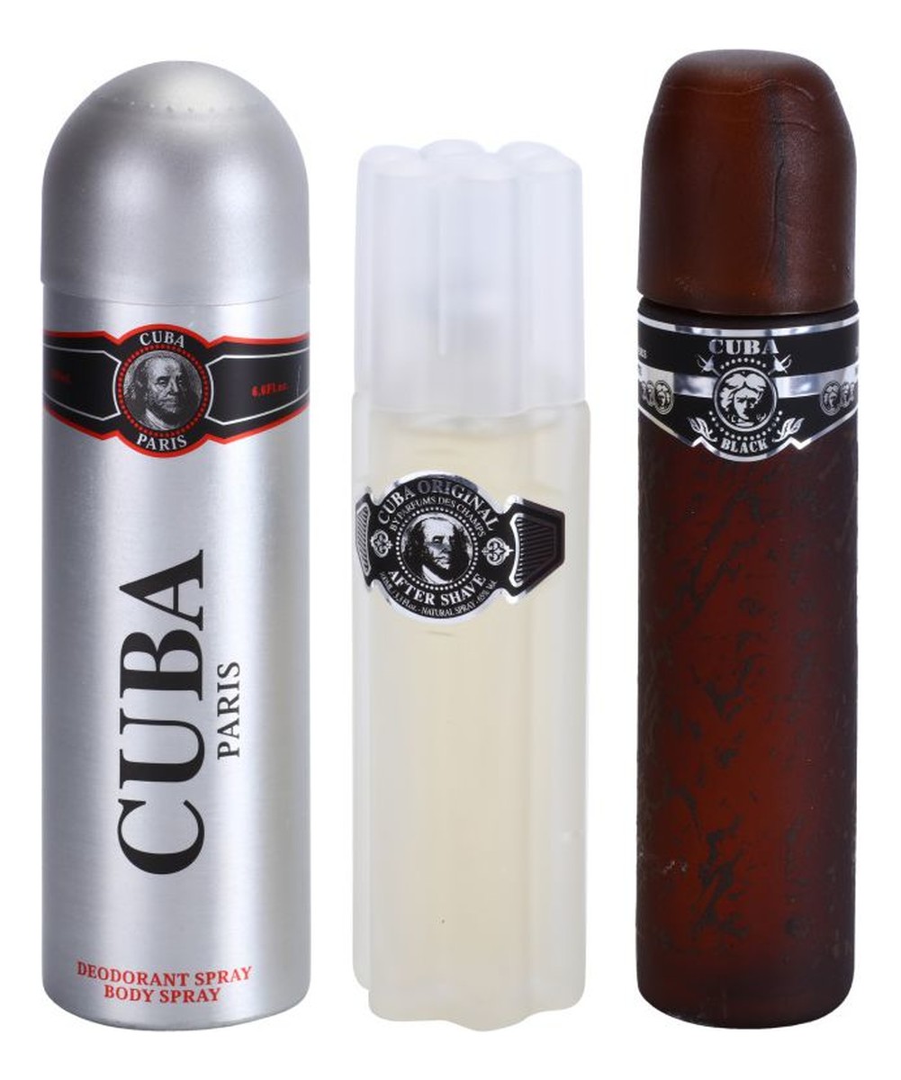 KOMPLET WIADERKO WODA TOALETOWA + WODA PO GOLENIU + DEZODORANT SPR BLACK