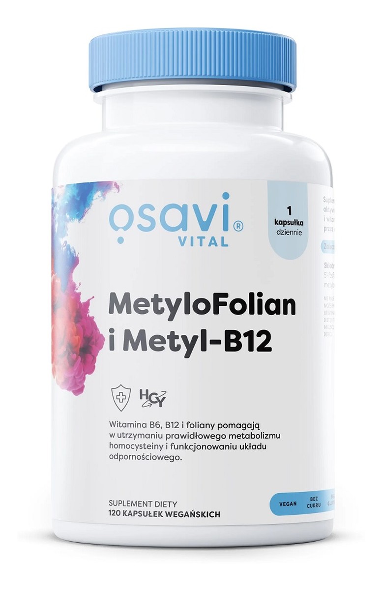 MetyloFolian i Metyl-B12 suplement diety 120 kapsułek