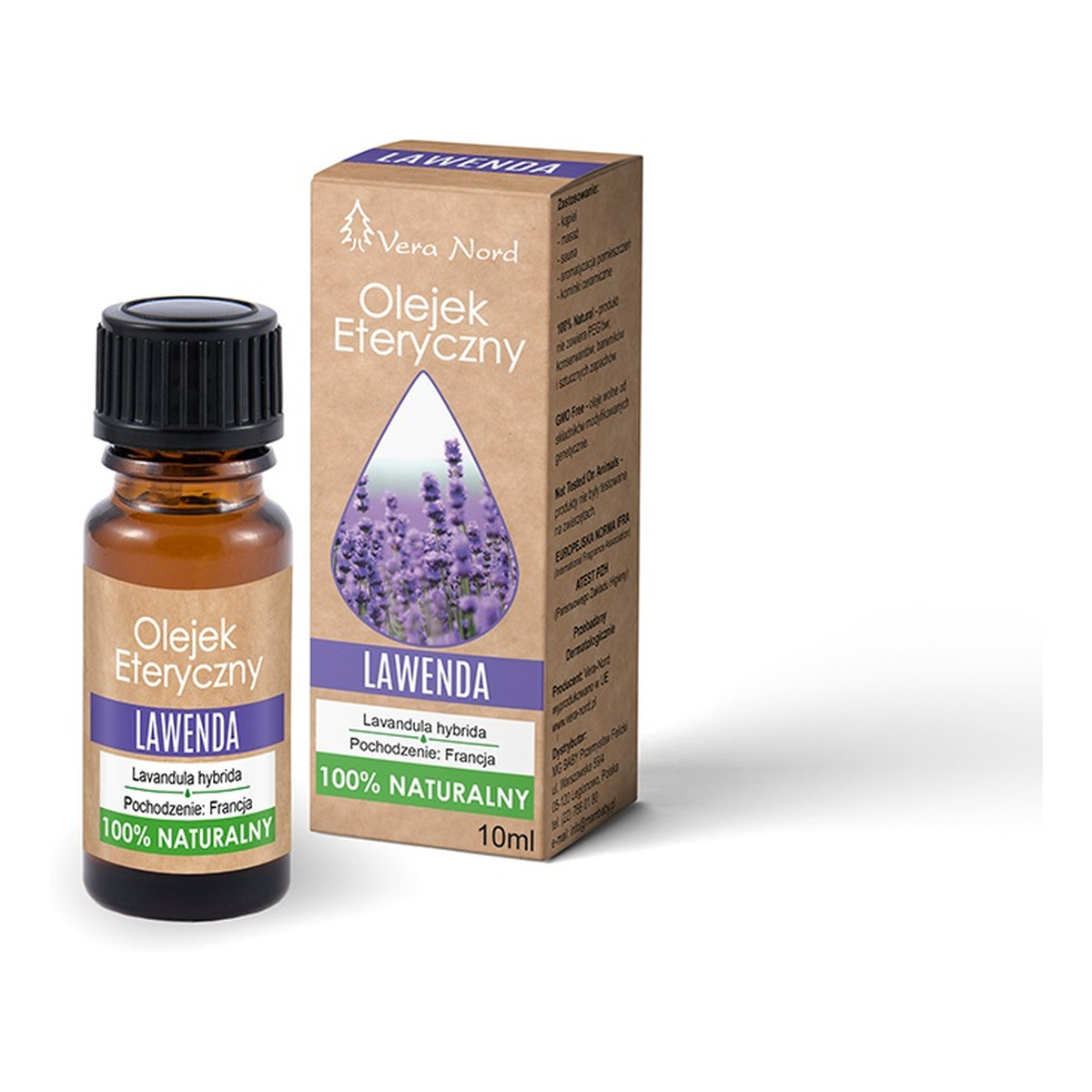 Vera Nord Naturalny Olejek eteryczny lawenda 10ml