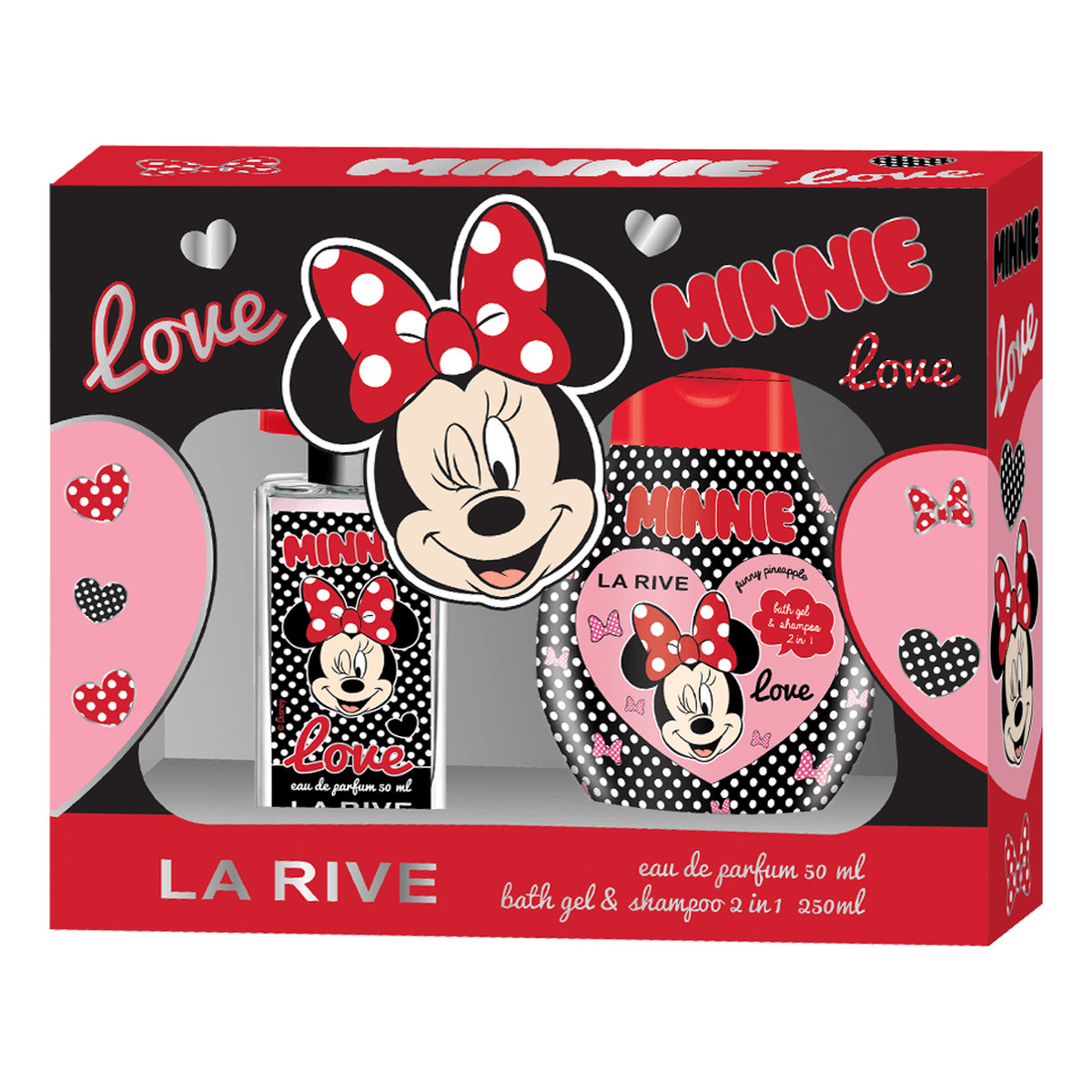 La Rive Disney Love Minnie Zestaw (woda perfumowana 50ml+żel pod prysznic 2w1 250ml)