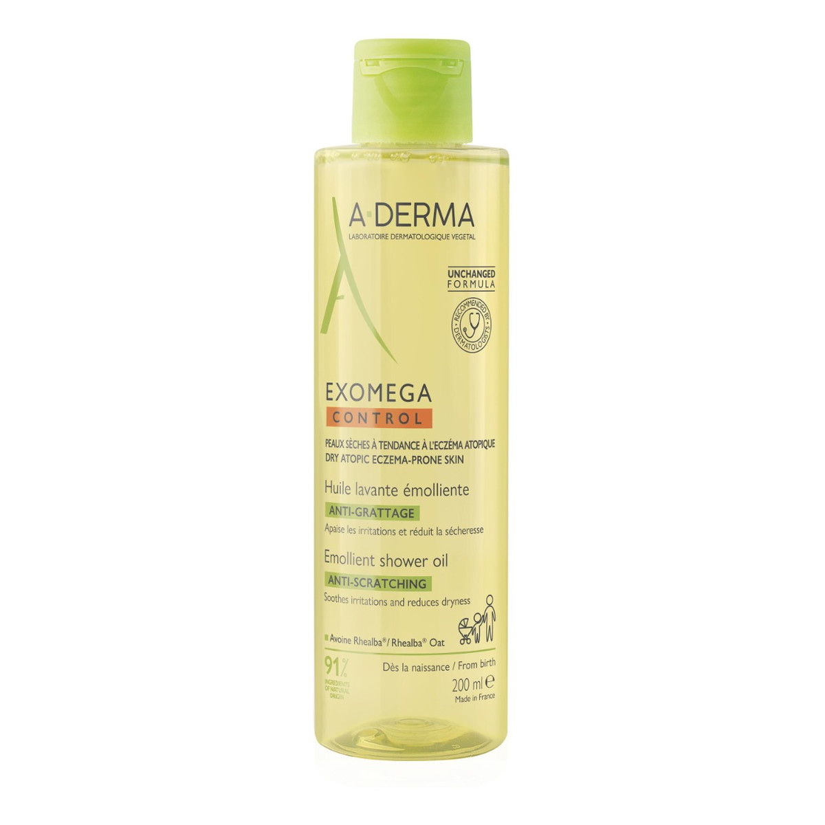 A-Derma Exomega Control Emolientowy Olejek do Mycia Anti-Scratch 200ml