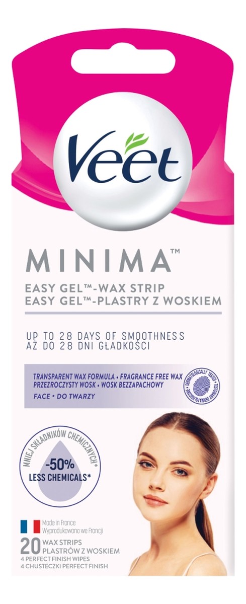 Minima Easy Gel plastry do depilacji z woskiem 20szt