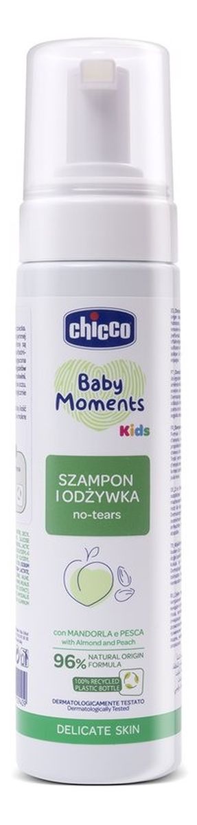 Baby moments kids szampon i odżywka dla skóry delikatnej 0m+