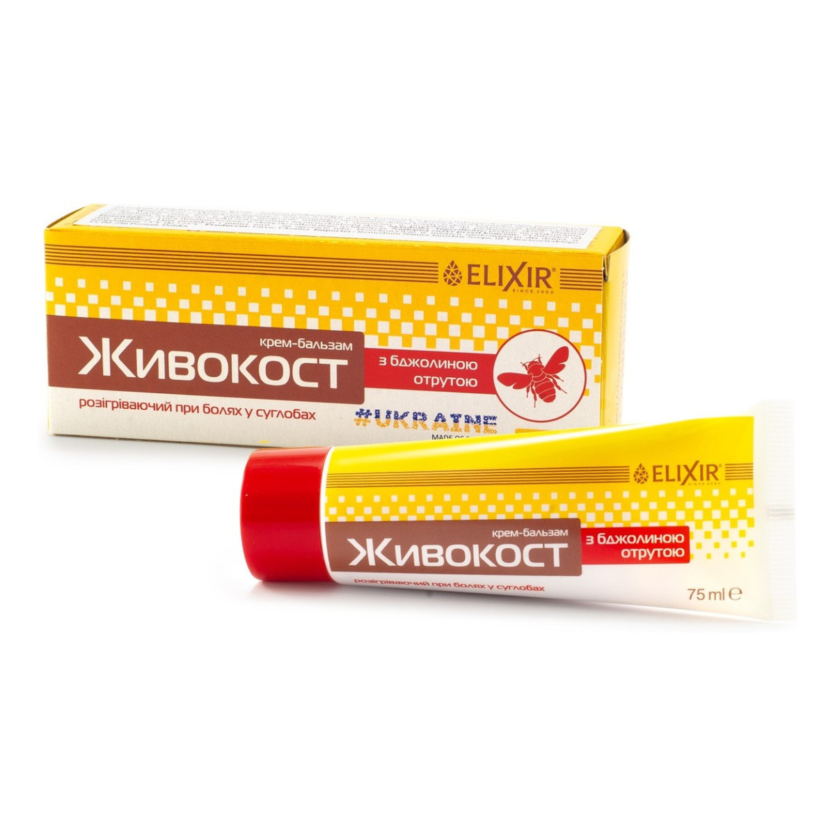 Elixir Żywokost z jadem pszczelim żel do masażu 75ml