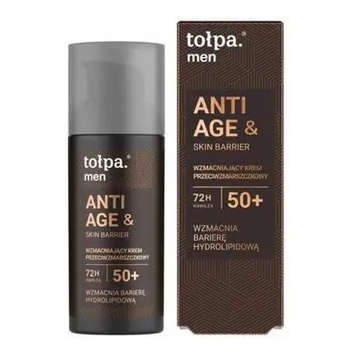 Tołpa Men Anti Age & Skin Barrier Wzmacniający krem przeciwzmarszczkowy 50+ 50ml