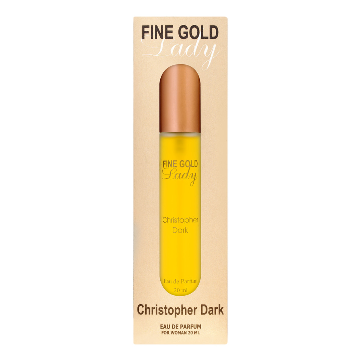Christopher Dark Fine Gold Lady Women Woda Toaletowa 20ml