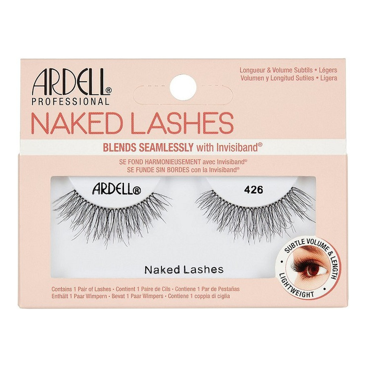 Ardell Naked Lashes Para Sztucznych Rzęs Na Pasku Black 426