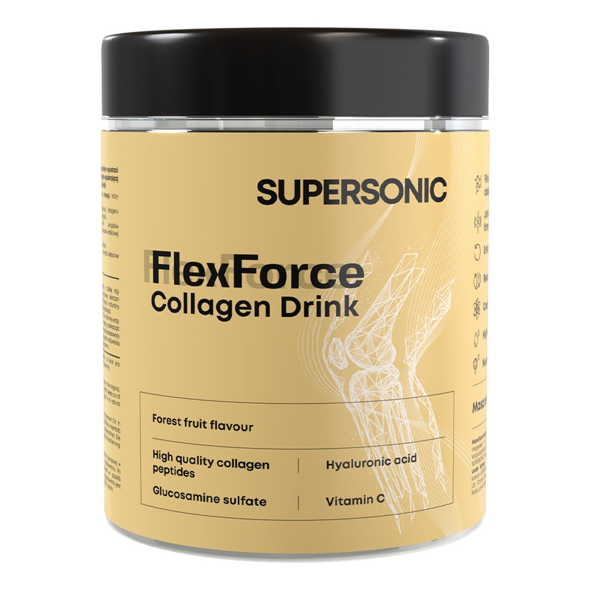 Supersonic Flexforce collagen drink napój z kolagenem owoce leśne suplement diety 216g