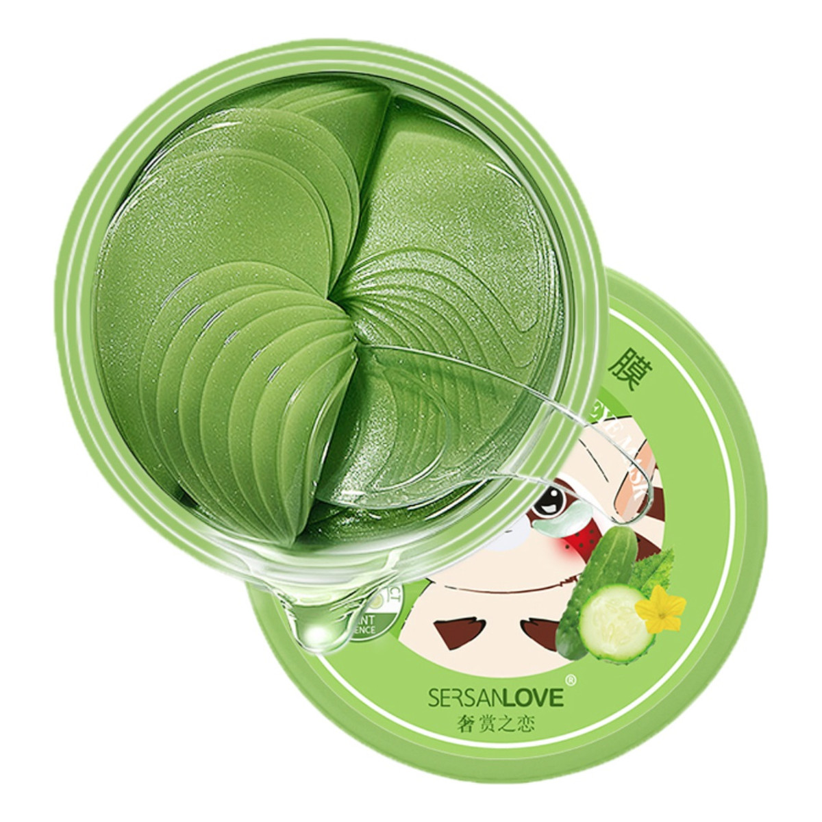 Sersanlove Hydrożelowe płatki pod oczy cucumber 60szt.