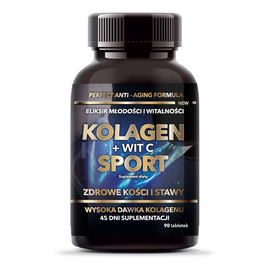 Kolagen + witamina c sport suplement diety 90 tabletek