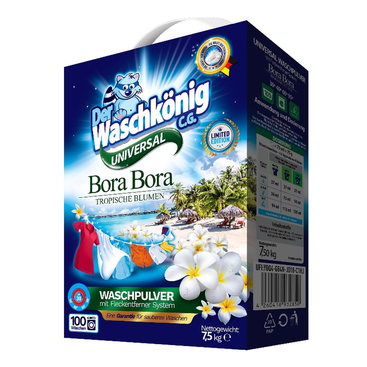 Der Waschkönig Bora Bora Universal proszek do prania 7500g