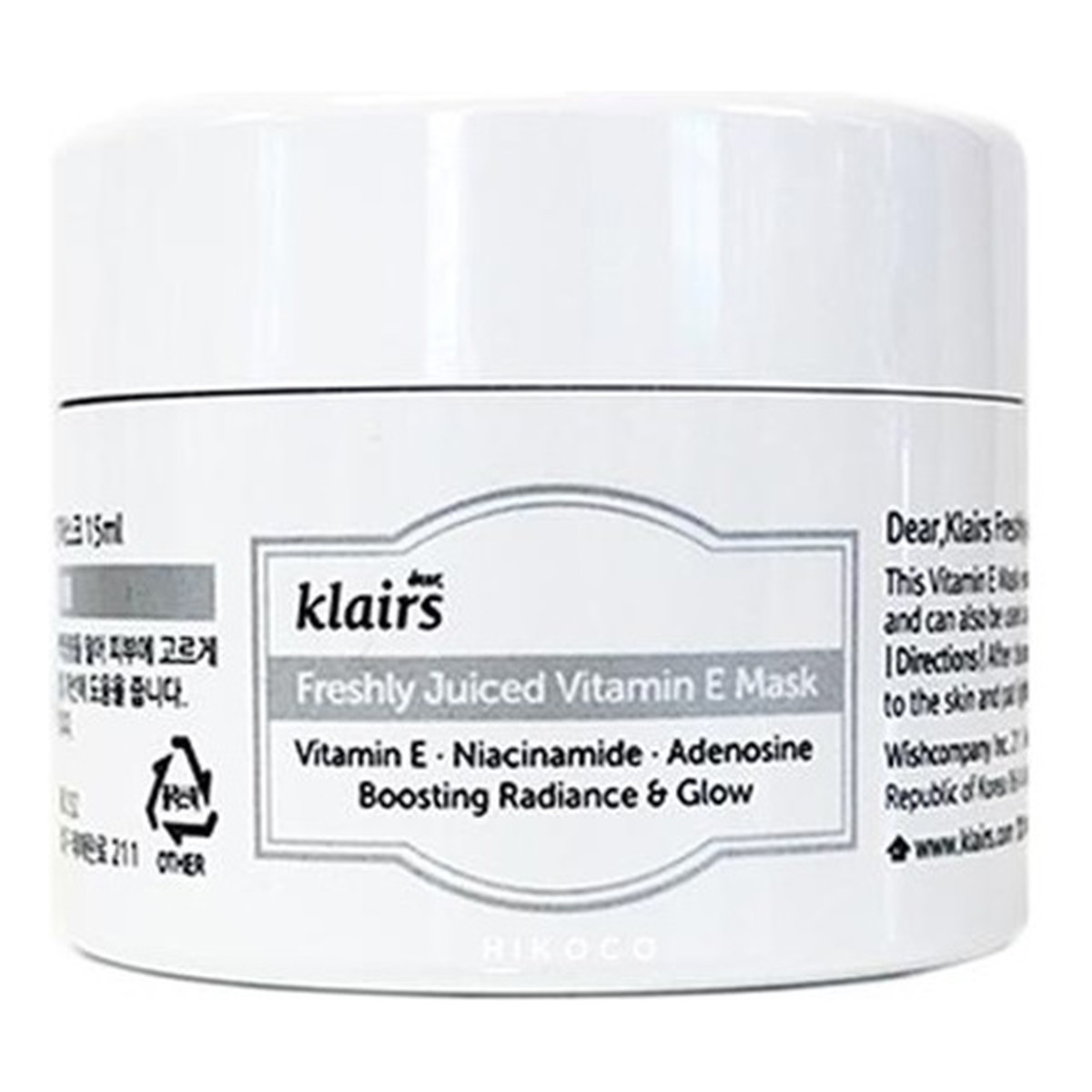 Klairs Freshly juiced vitamin e mask maska wielofunkcyjna na bazie witaminy e 15ml