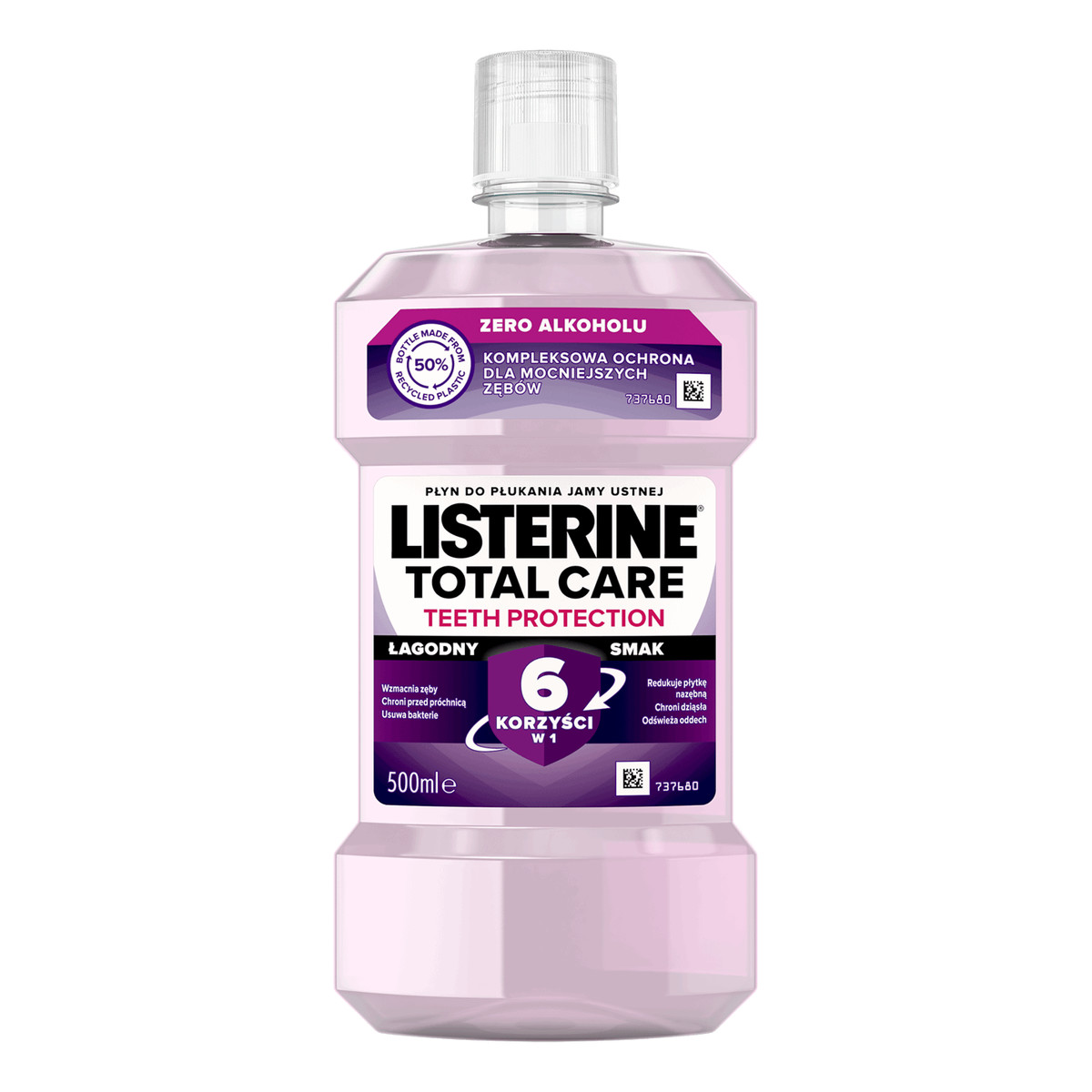 Listerine Total Care Zero Płyn do płukania ust bez alkoholu 500ml