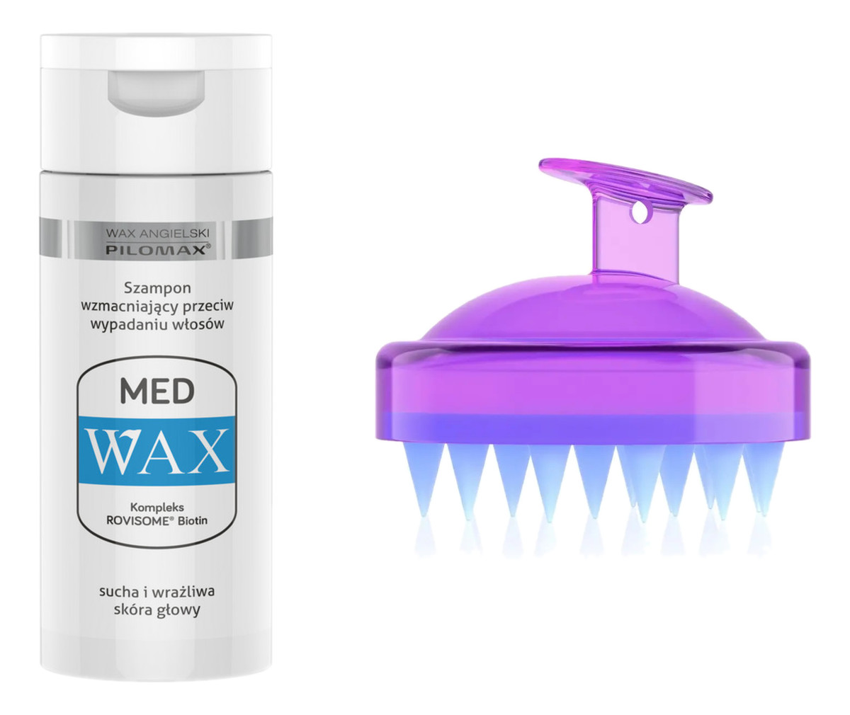 Szampon wzmacniający przeciw wypadaniu włosów + Masażer