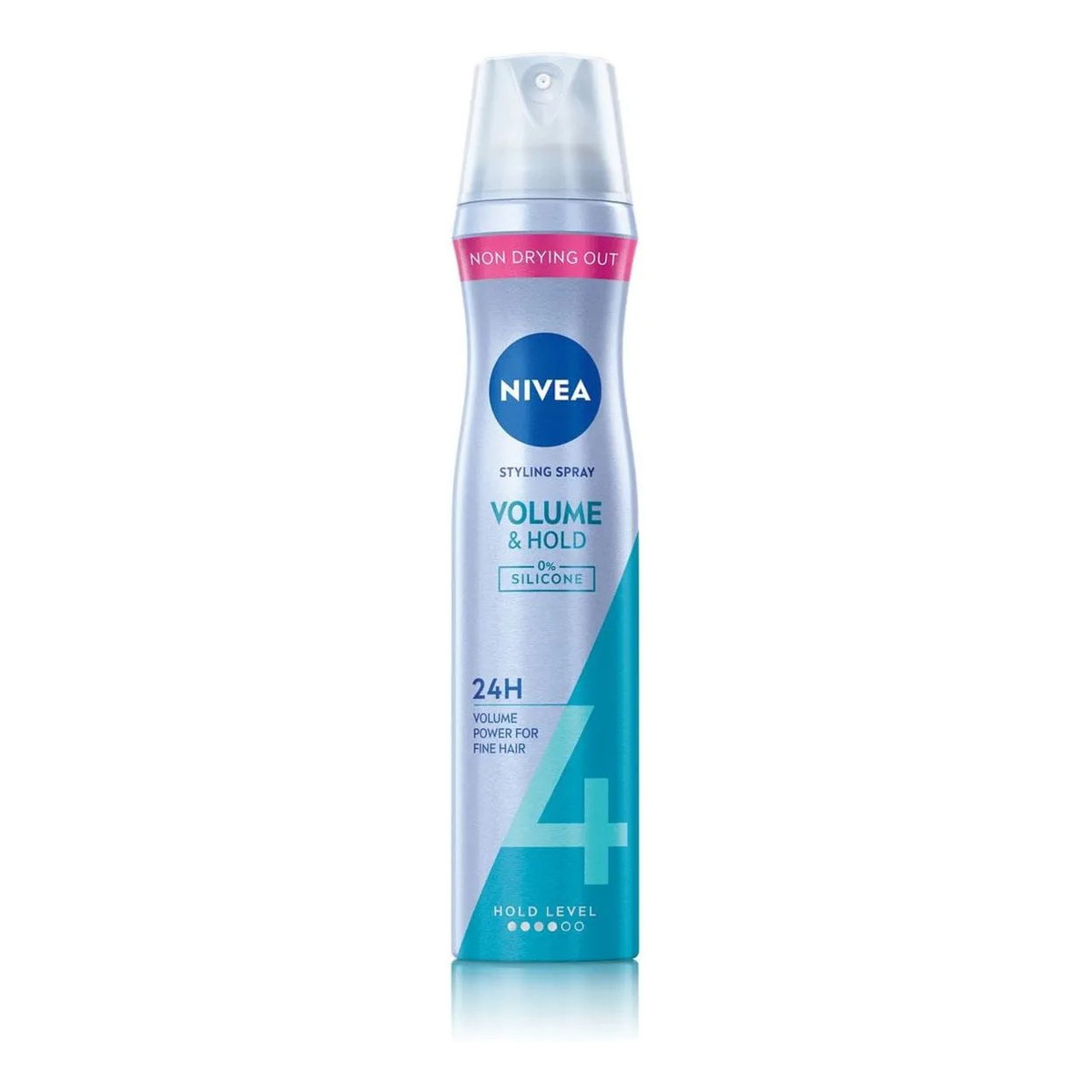 Nivea Lakier do włosów 4 Volume & Hold 2x250ml + Gumka satynowa