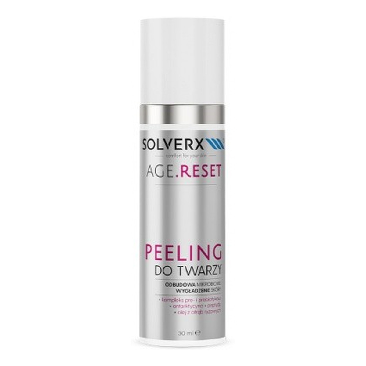 Solverx Age.Reset Peeling do twarzy - Wygładzenie Skóry & Odbudowa Mikrobiomu 30ml