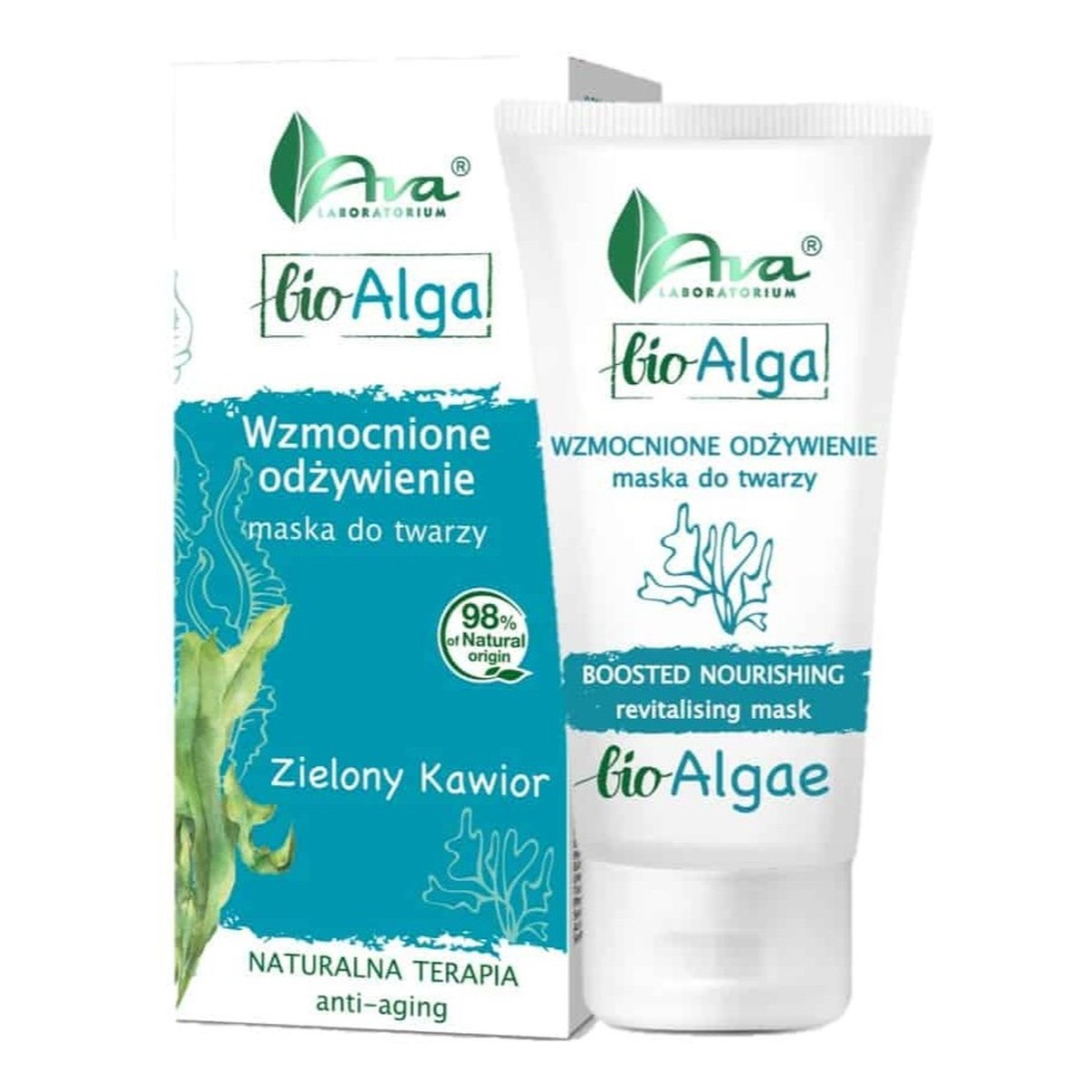 Ava Laboratorium Bio alga maska do twarzy-wzmocnione odżywienie skóry 50ml