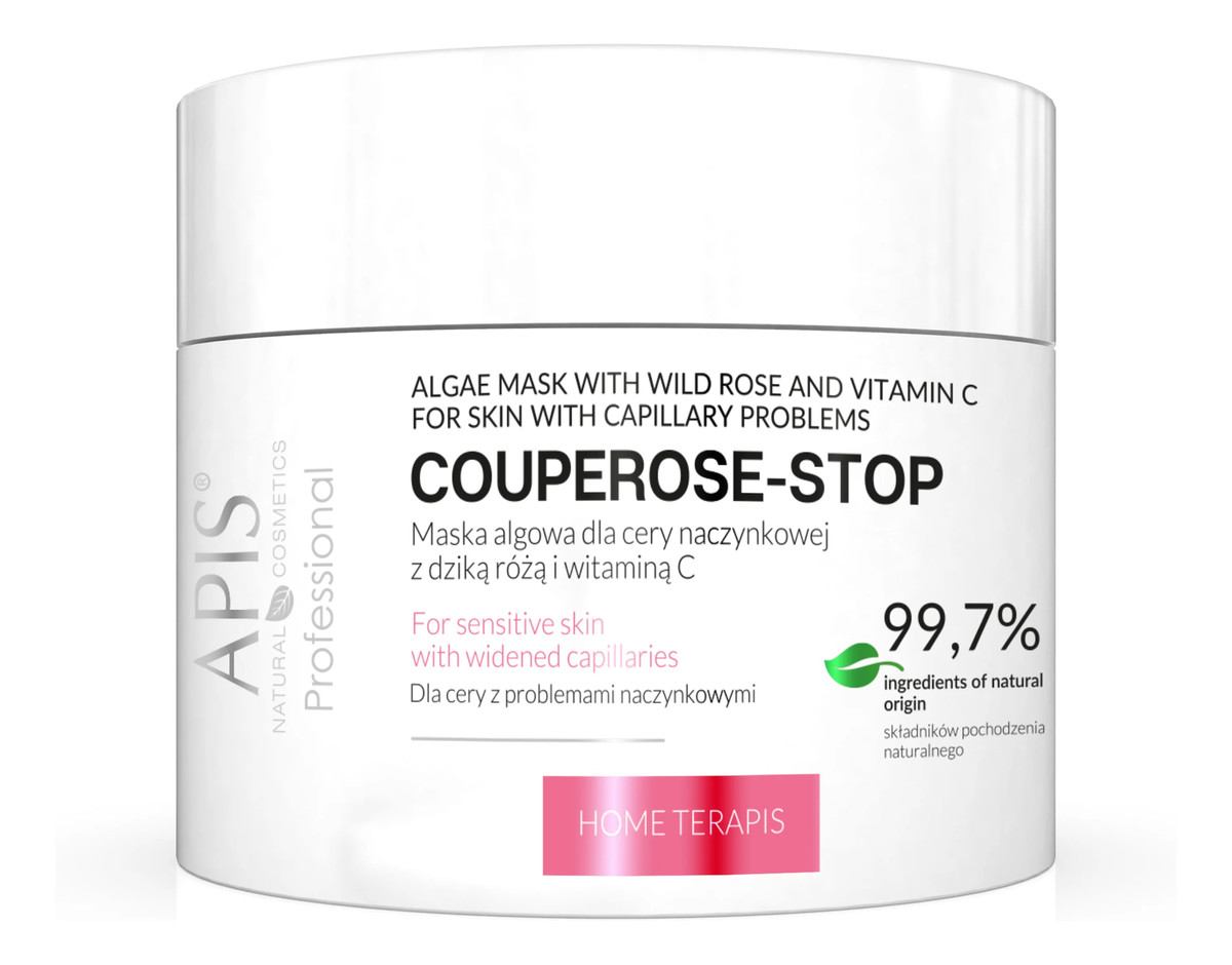 Couperose-stop algae mask maska algowa dla cery naczynkowej z dziką różą i witaminą c