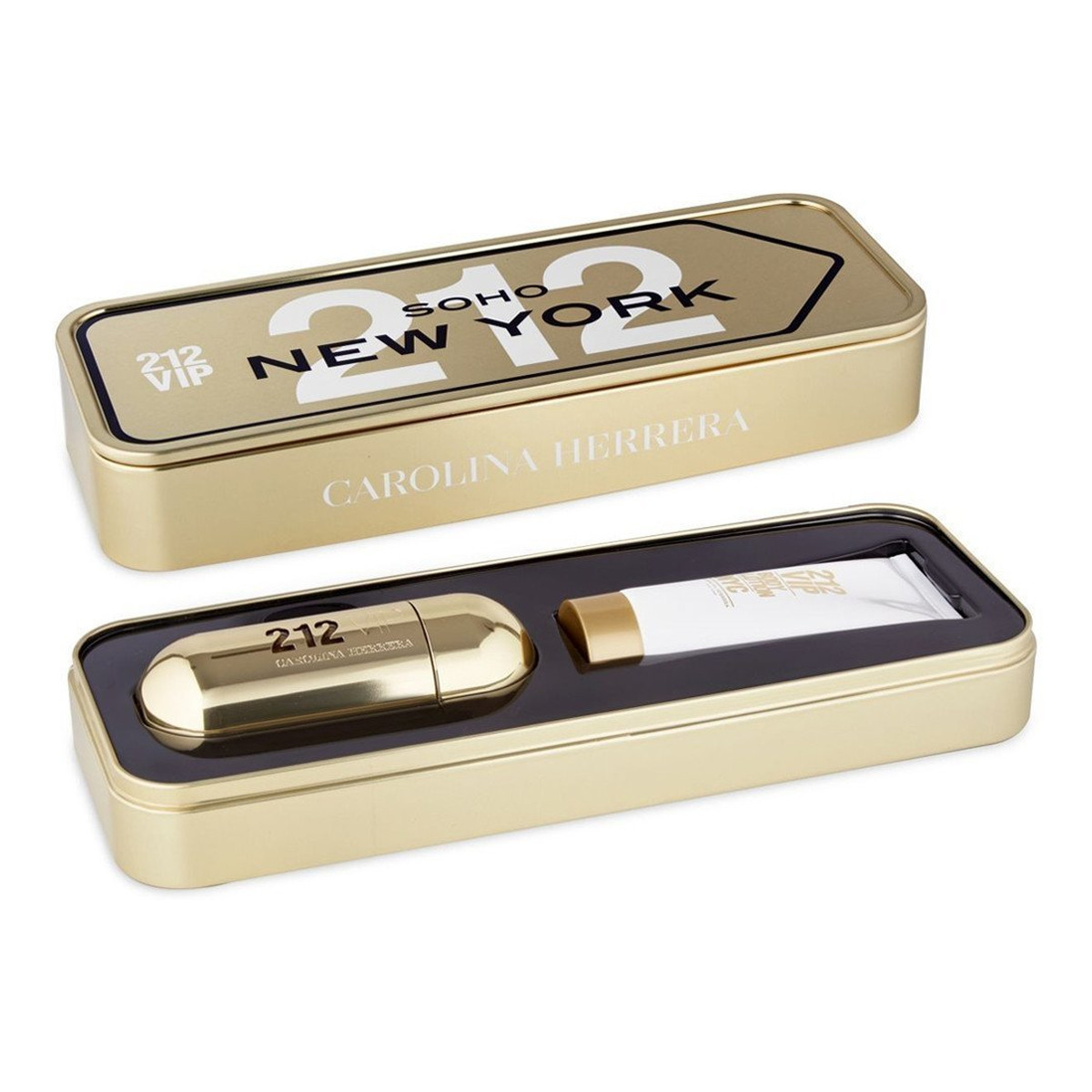 Carolina Herrera 212 Vip New York Soho Zestaw woda perfumowana spray 50ml + balsam do ciała 75ml