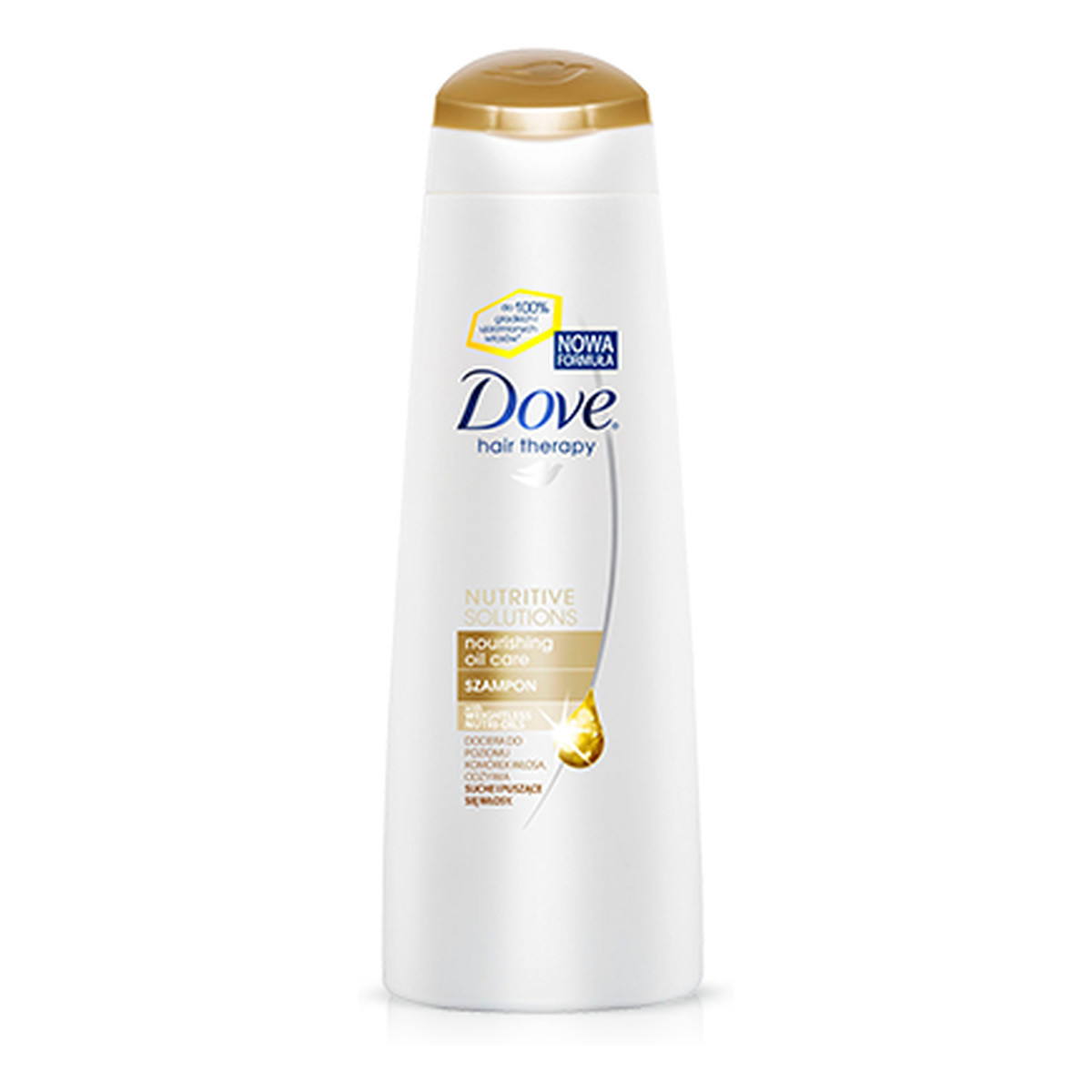 Dove Nutritive Solutions Szampon Nourishing Oil Care Do Włosów Suchych i Puszących Się 400ml