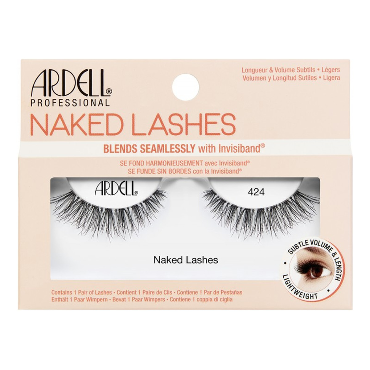 Ardell Naked Lashes 424 para sztucznych rzęs Black