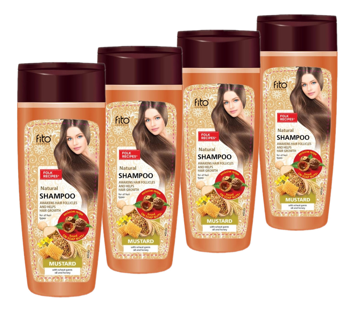 Szampon do włosów stymuluje wzrost włosów 4x270ml