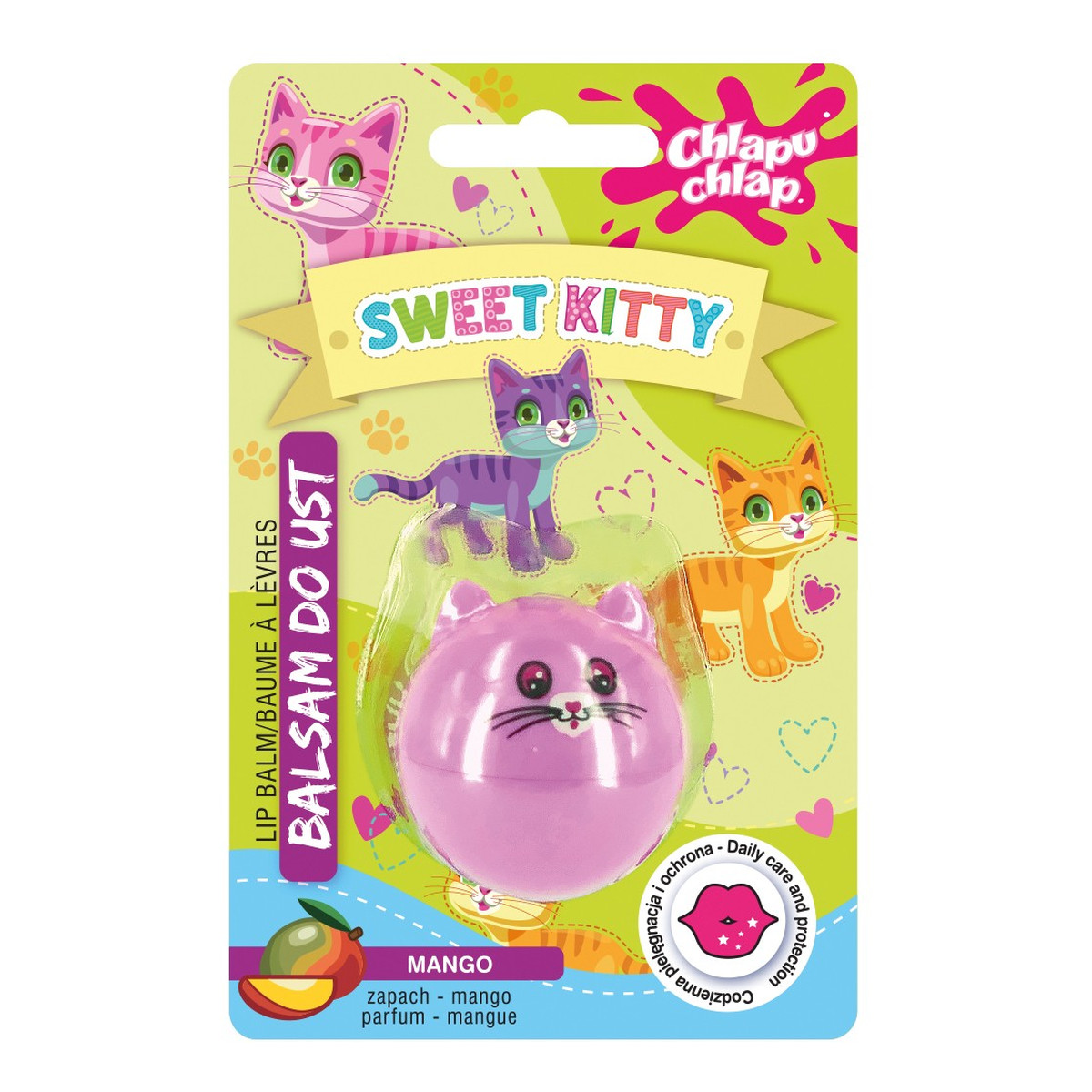 Chlapu Chlap Błyszczyk do ust sweet kitty-mango 1szt