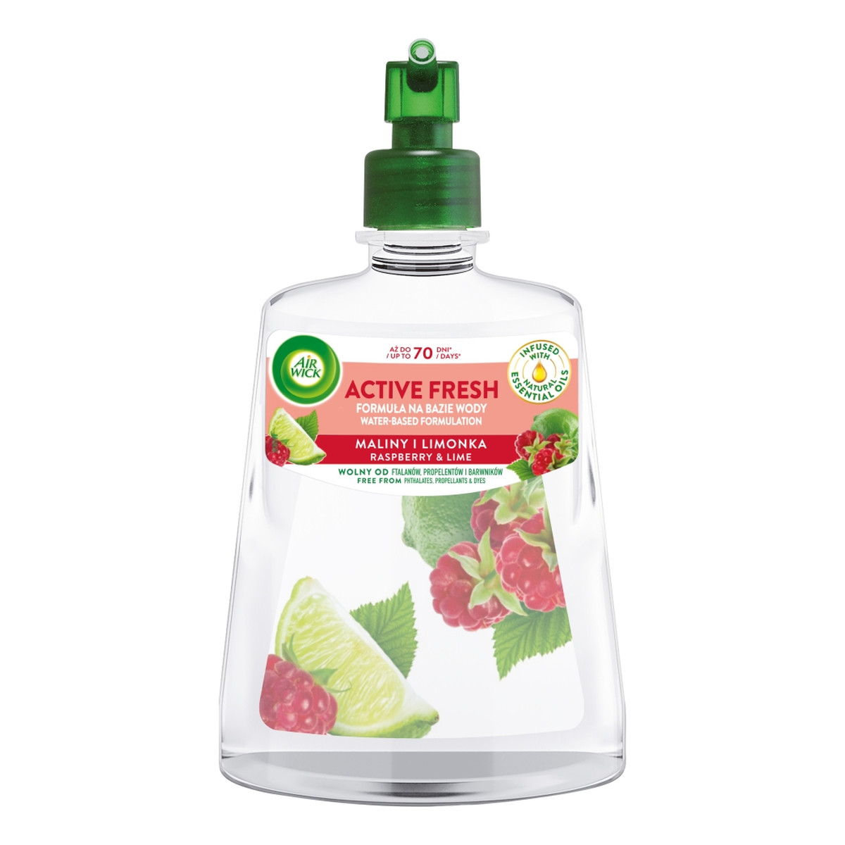 Air Wick Active Fresh wkład do automatycznego odświeżacza powietrza malina i limonka 228ml