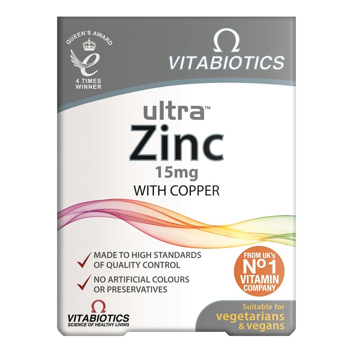 Vitabiotics Ultra zinc 15mg suplement diety 60 tabletek