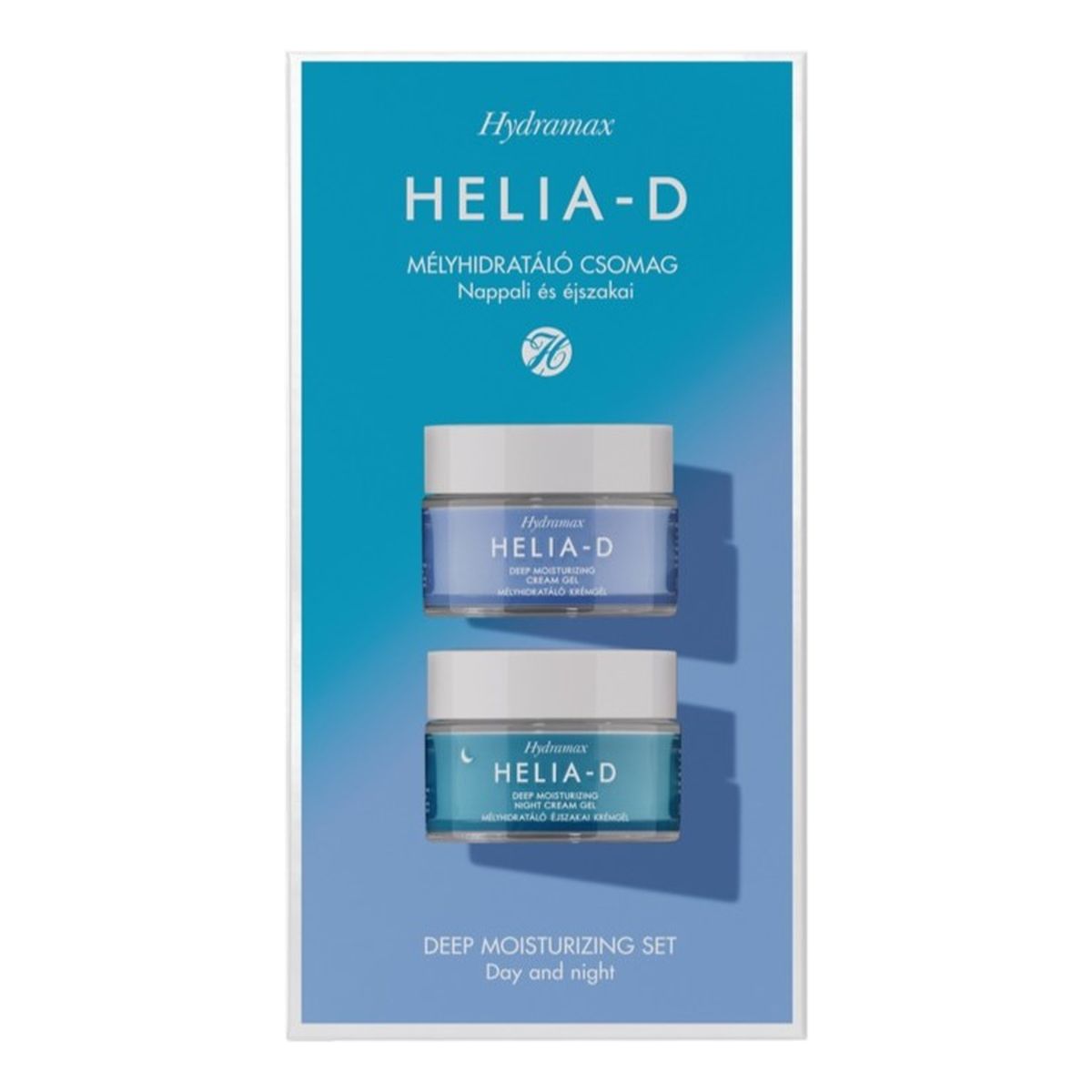 Helia-D Hydramax Deep Moisturizing Day + Night Cream Zestaw głęboko nawilżający krem-żel na dzień + na noc 2x50ml