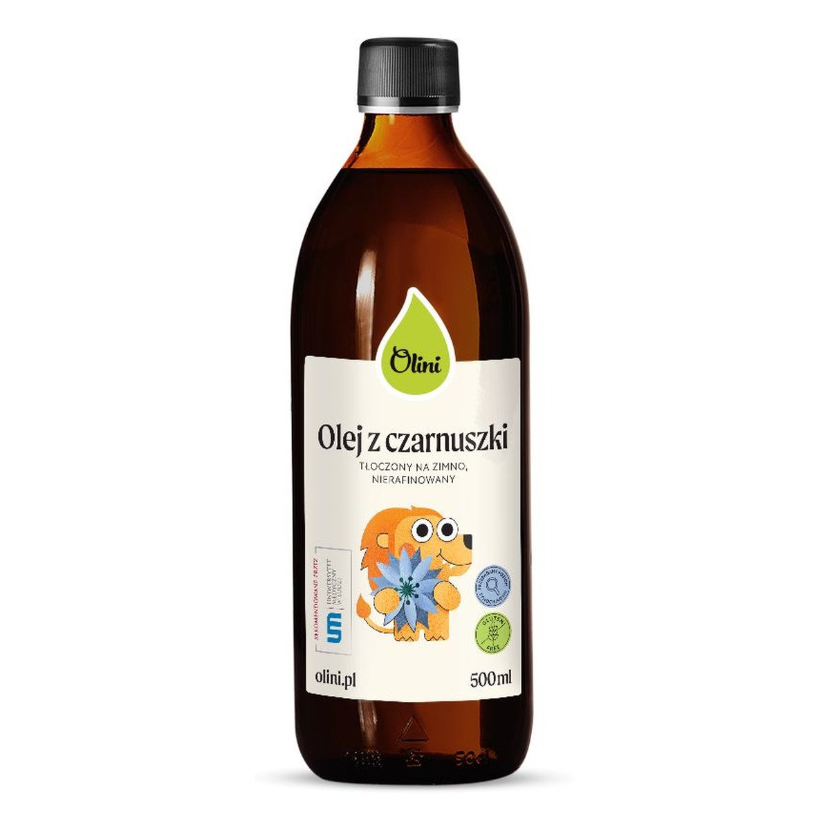 Olini Olej z czarnuszki dla dzieci wysoka zawartość tymochinonu 500ml
