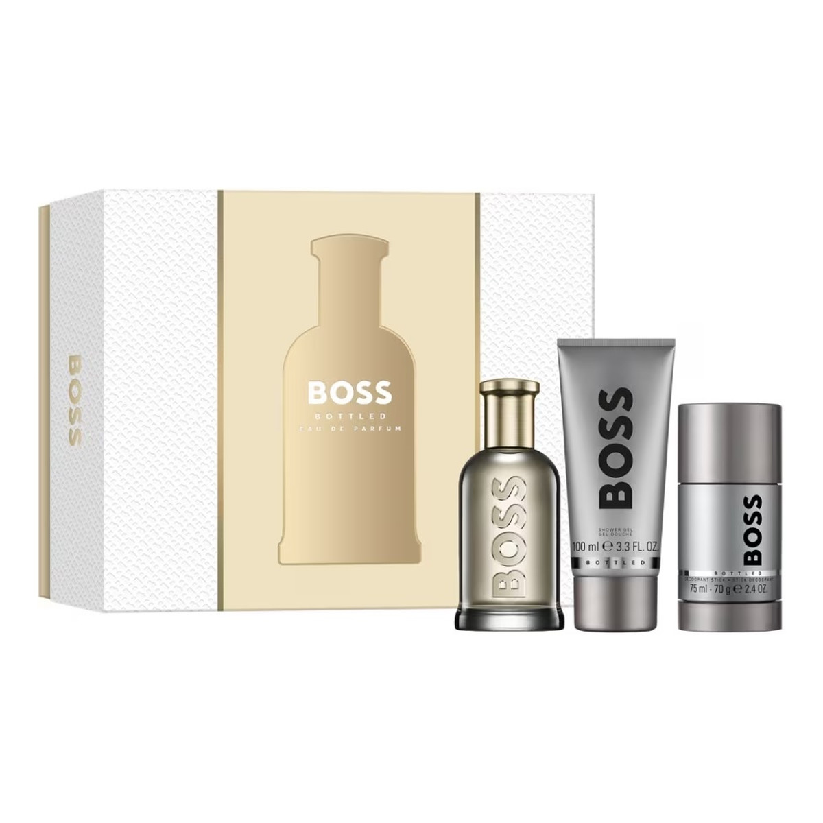 Hugo Boss Boss Bottled Zestaw woda perfumowana spray 100ml + żel pod prysznic 100ml + dezodorant sztyft 75ml