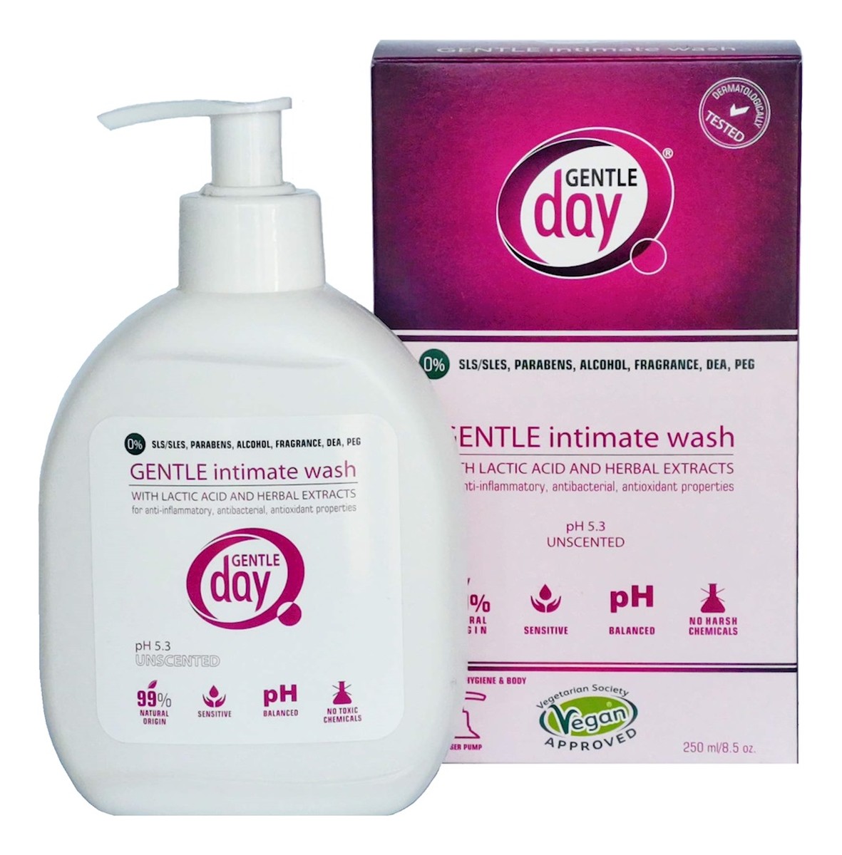 Gentle intimate wash płyn do higieny intymnej z kwasem mlekowych i ekstraktem z ziół