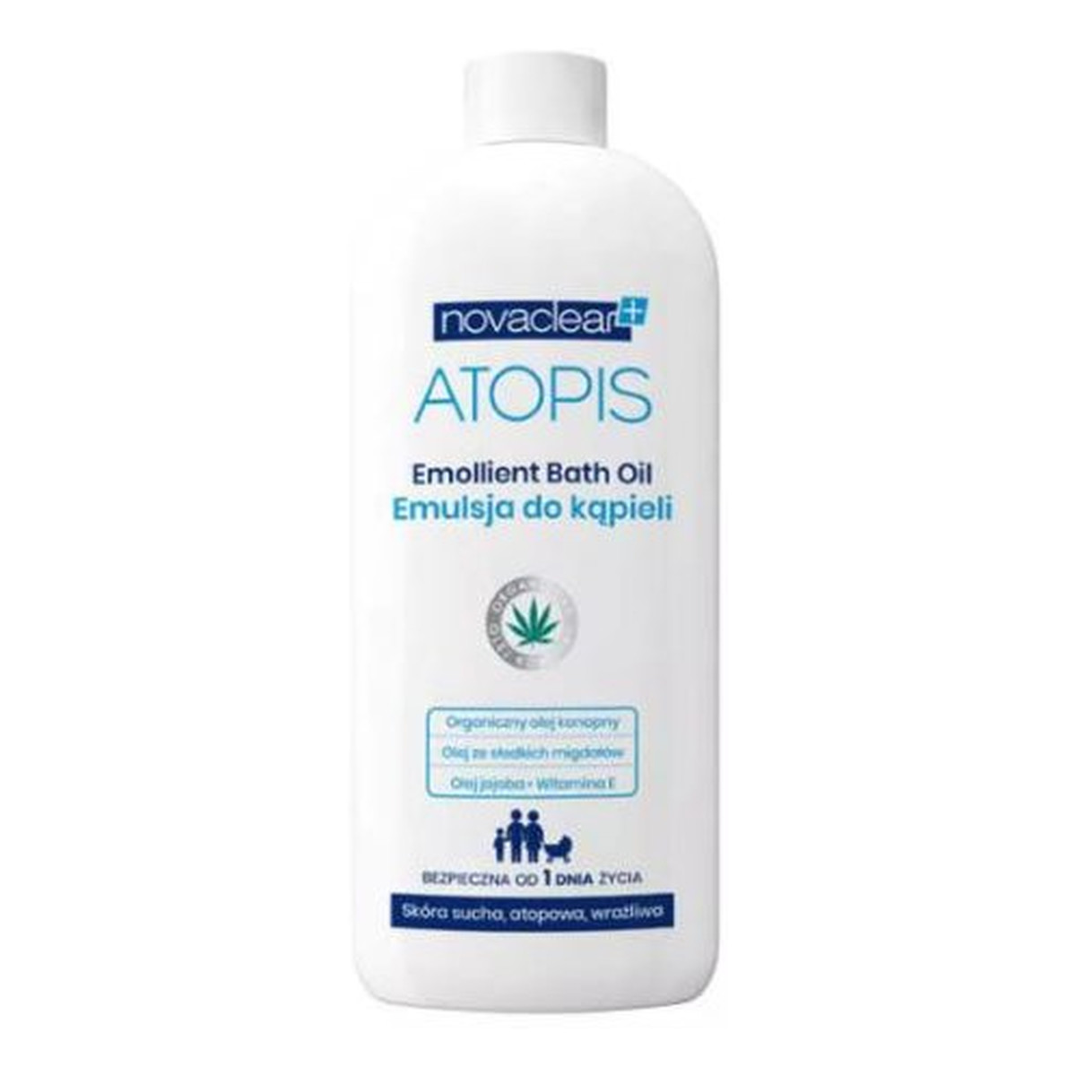 Novaclear Atopis Emulsja do kąpieli Emollient Bath Oil 500ml