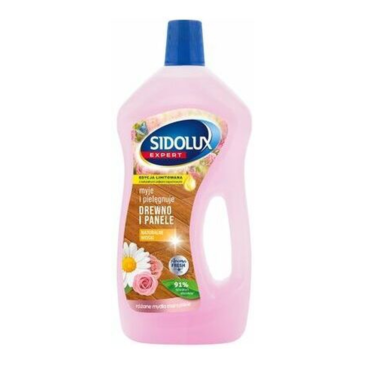 Sidolux Expert Płyn do mycia paneli i drewna Różane Mydło Marsylskie 750ml