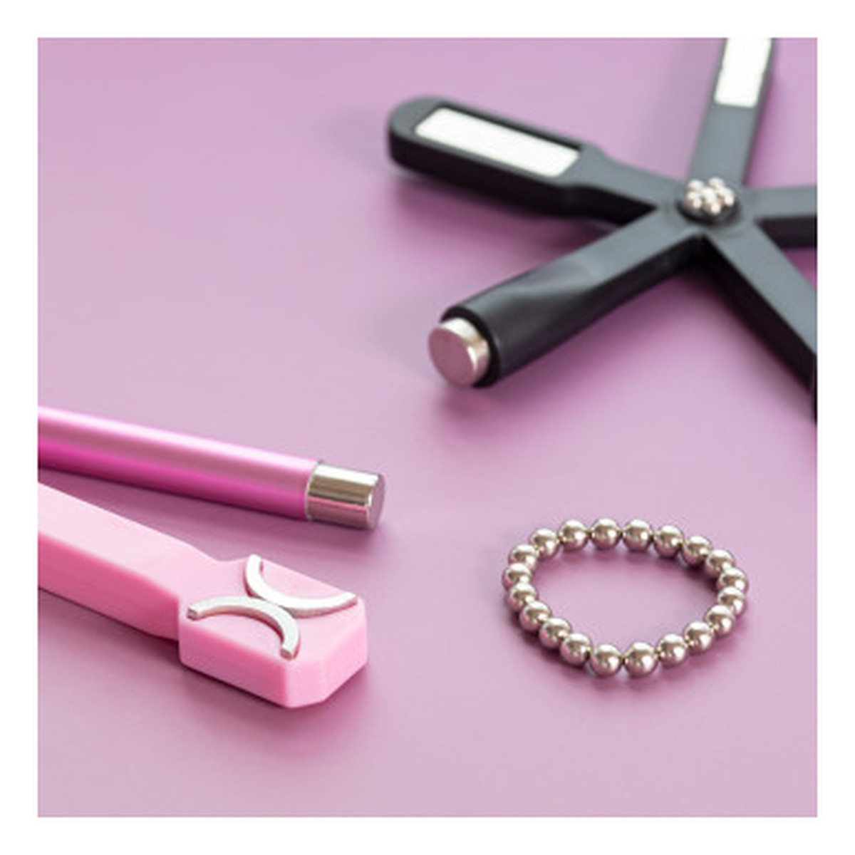 Allelac Magnetyzer 2w1 Walec Do kociego Oka Różowy