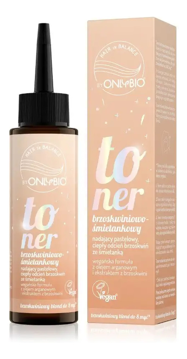 Toner do włosów Brzoskwiniowo - śmietankowy