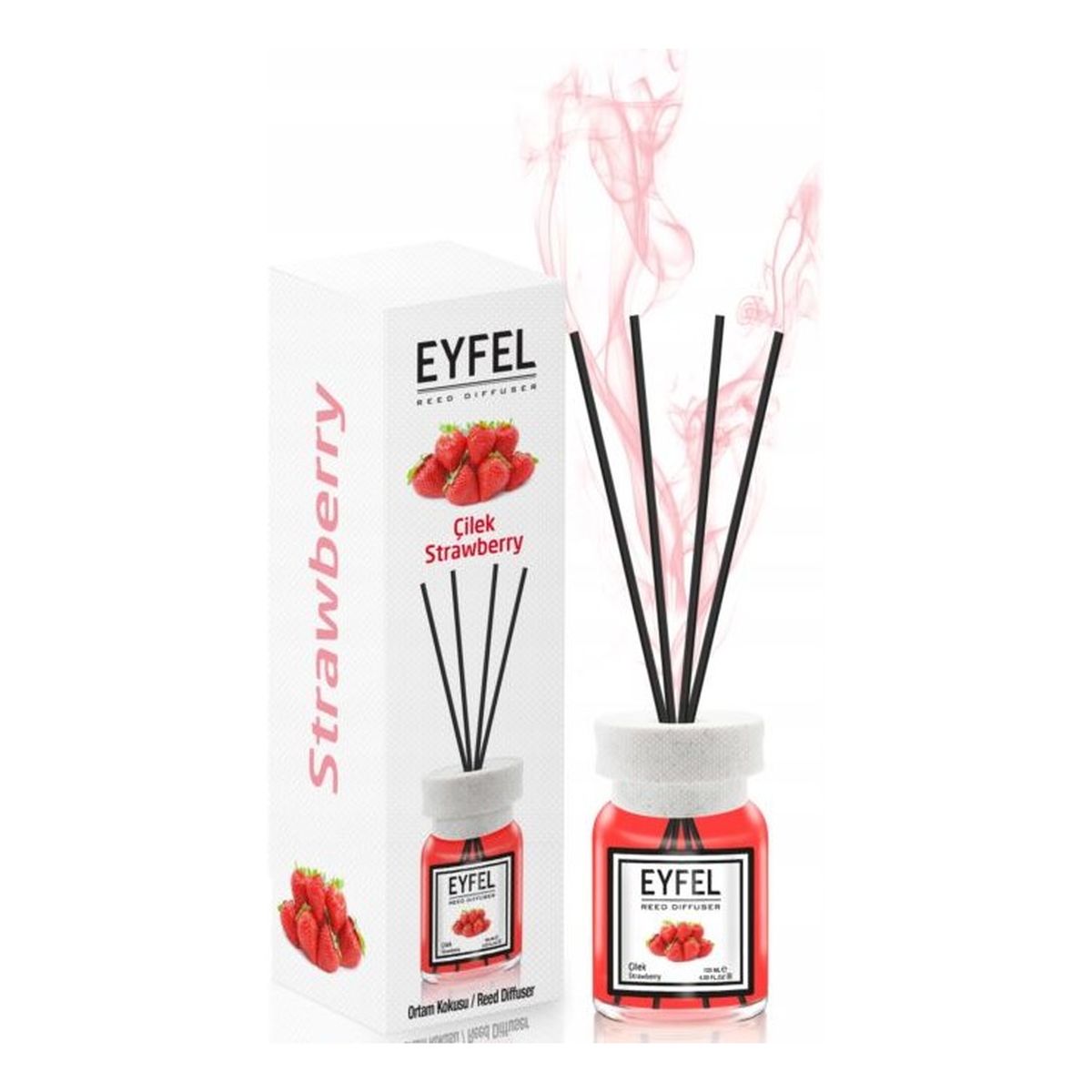 Eyfel Dyfuzor zapachowy z patyczkami Truskawka 120ml