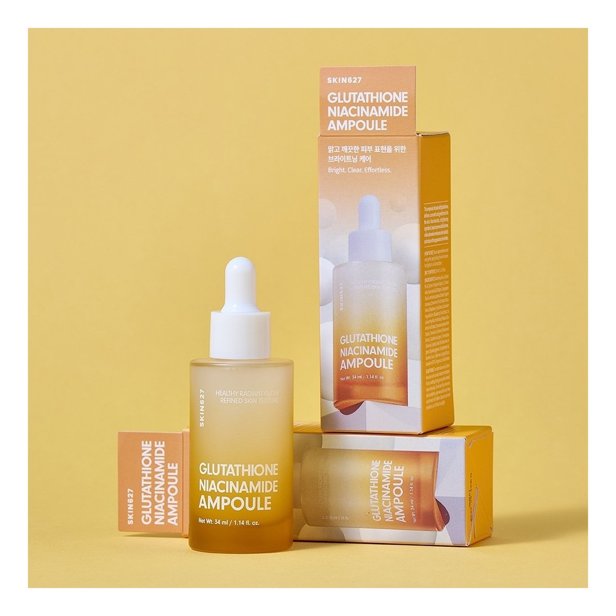 Skin627 Glutathione Niacinamide Ampoule Rozjaśniająca ampułka z glutationem i niacynamidem 34ml