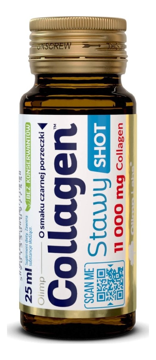 Collagen Stawy Shot suplement diety Czarna Porzeczka