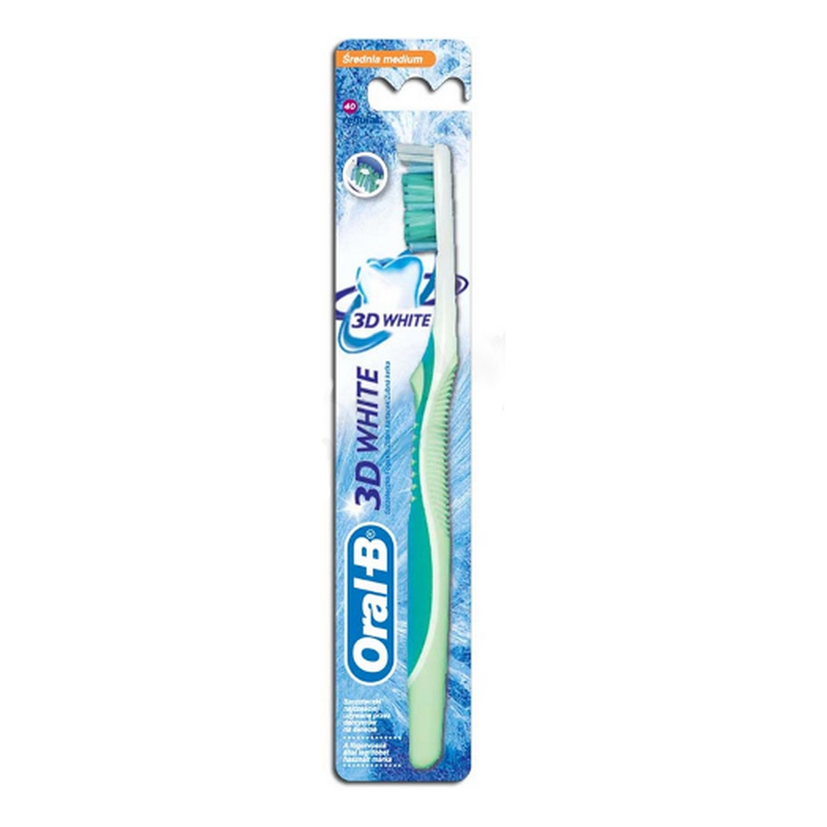 Oral-B Medium 40 3D White Szczoteczka Do Zębów