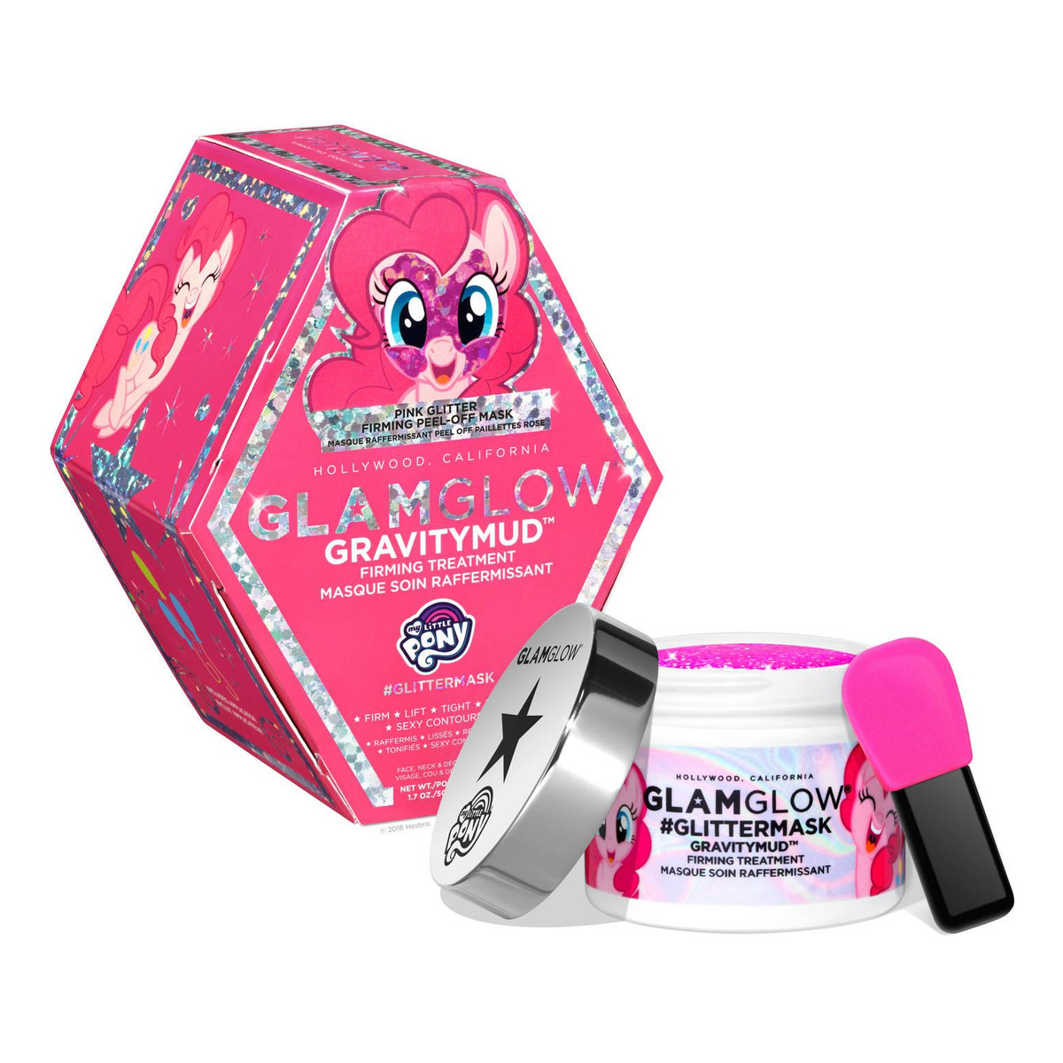 GlamGlow Gravitymud Firming Treatment My Little Pony maseczka ujędrniająca Pinkie Pie 50g