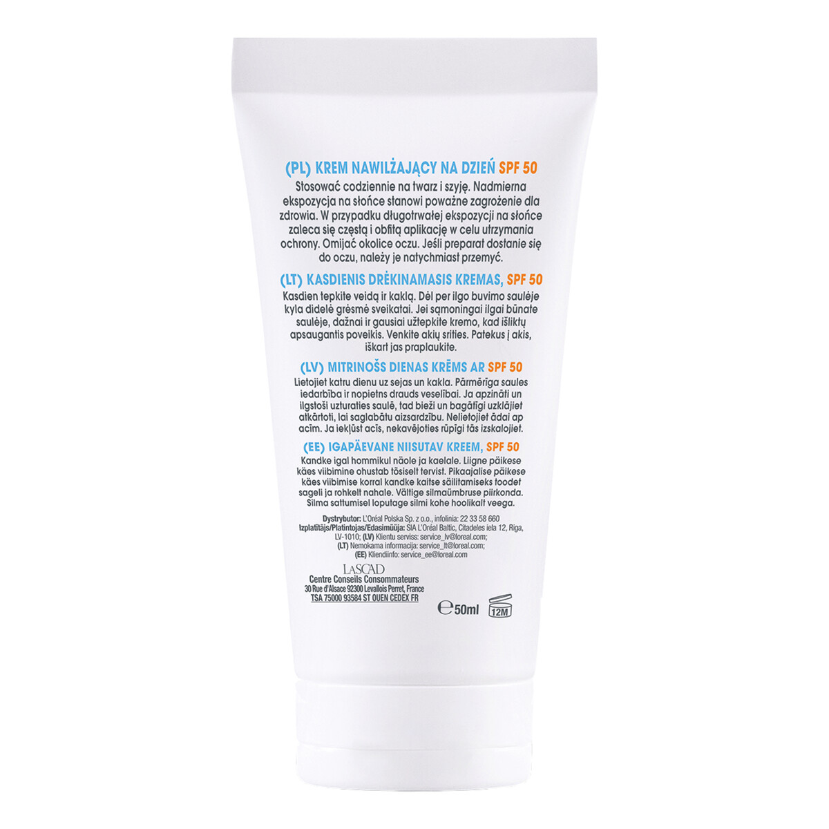 Mixa Krem nawilżający na dzień spf50 50ml