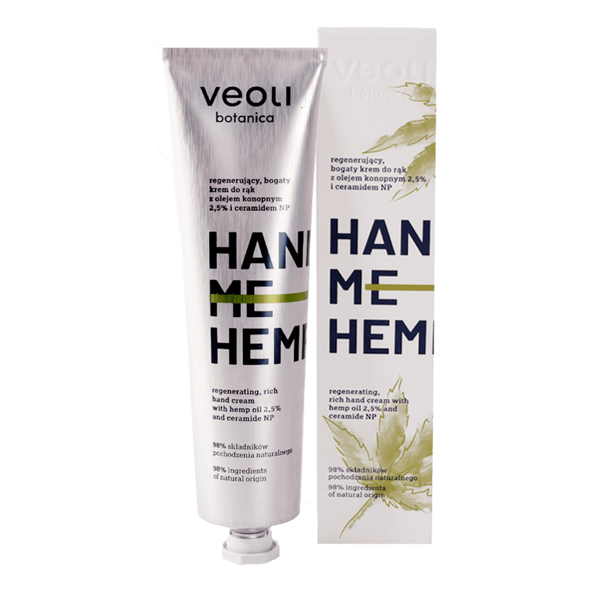 Veoli Botanica Hand Me Hemp Regenerujący krem do rąk z olejem konopnym i ceramidem 75ml