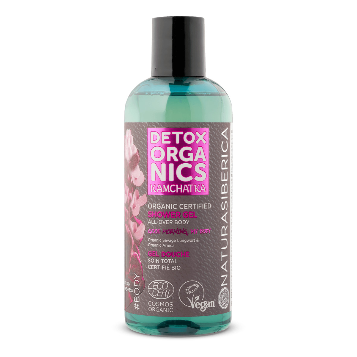 Natura Siberica Detox Organics Kamchatka Organiczny, wygładzający żel pod prysznic 260ml
