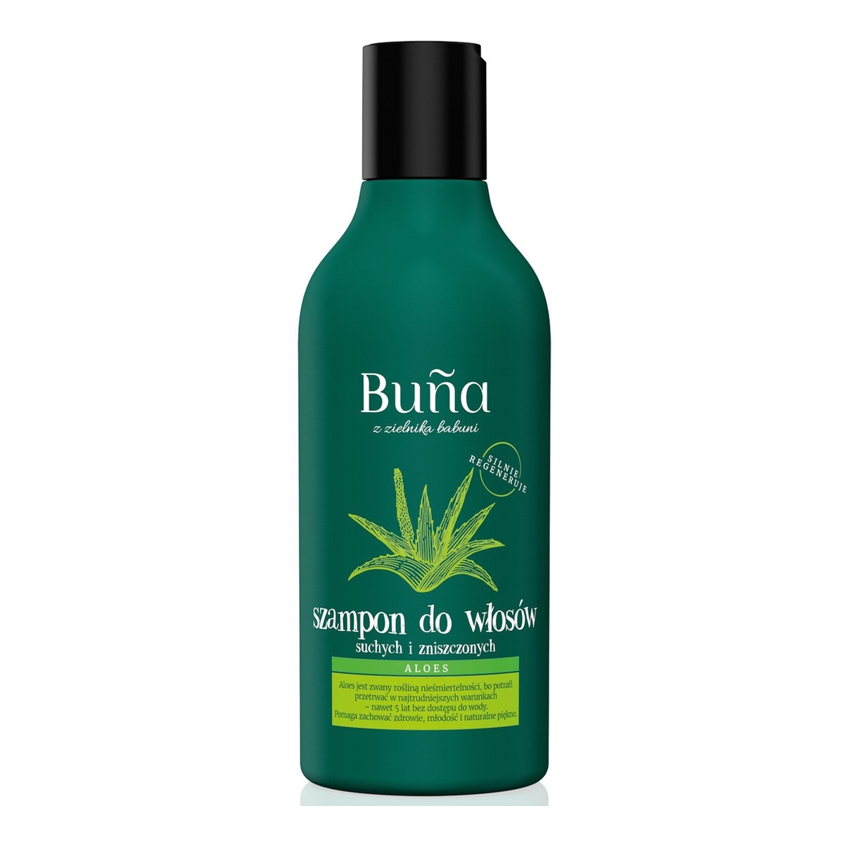 Buna Aloes Nawilżający szampon do włosów, włosy suche i zniszczone, 280ml