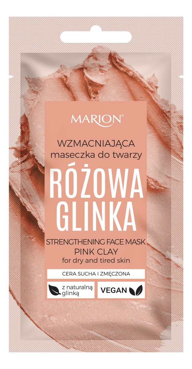 Glinka Różowa wzmacniająca maska do twarzy