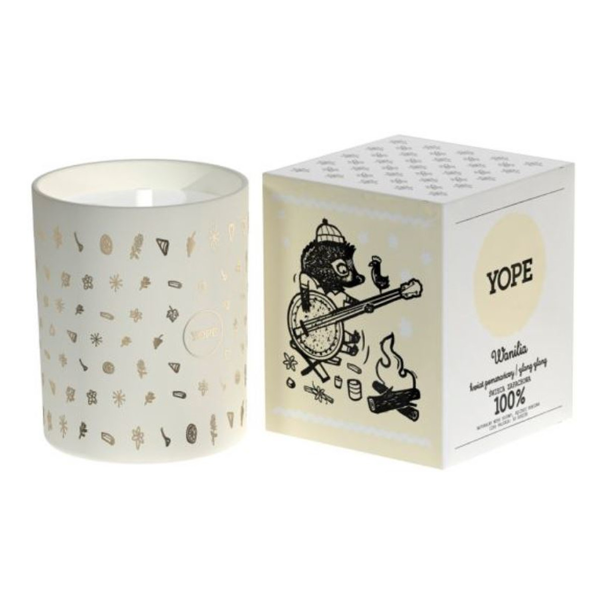 Yope Wanilia świeca zapachowa na bazie wosku sojowego kwiat pomarańczy & ylang ylang 200g