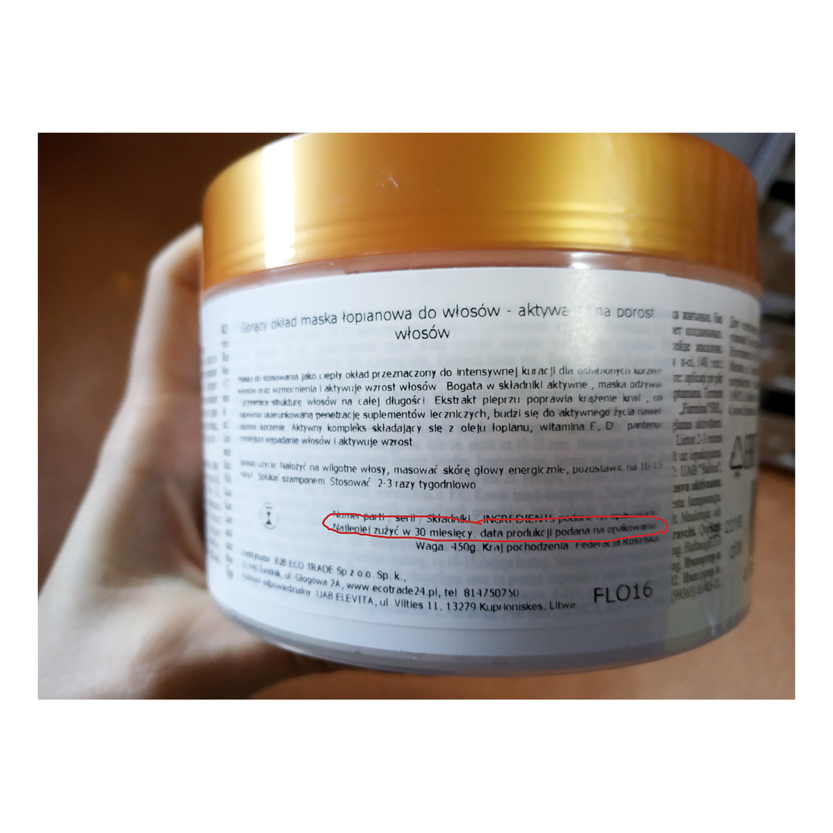 Floresan Gorący okład maska łopianowa do włosów - aktywator na porost włosów 450ml