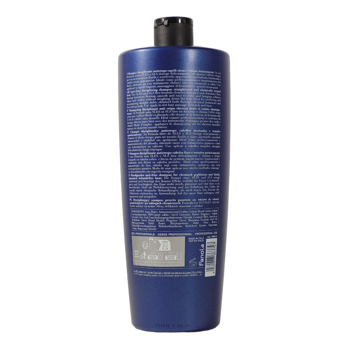 Fanola Keraterm Szampon Przeciw Puszeniu Włosów 1000ml